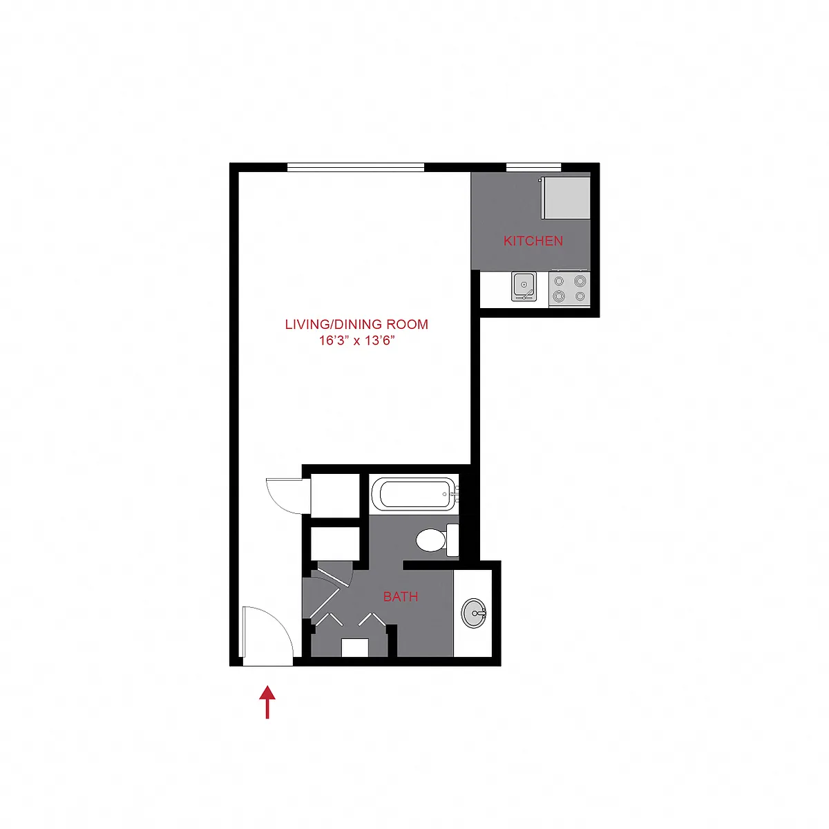 Floor plan Plan S - Studio