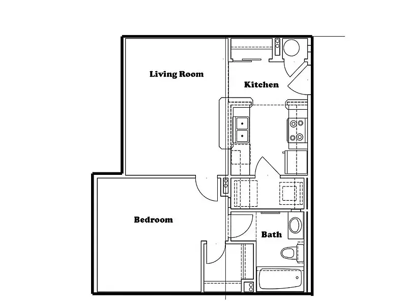 Floor plan 1x1F