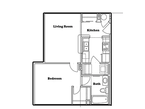 Floor plan 1x1F