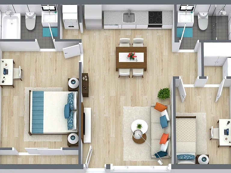 The Crest |NEWLY Renovated Studios, Lofts, 1, 2 & 3 Bedroom Homes Near the Beach — Photo 62
