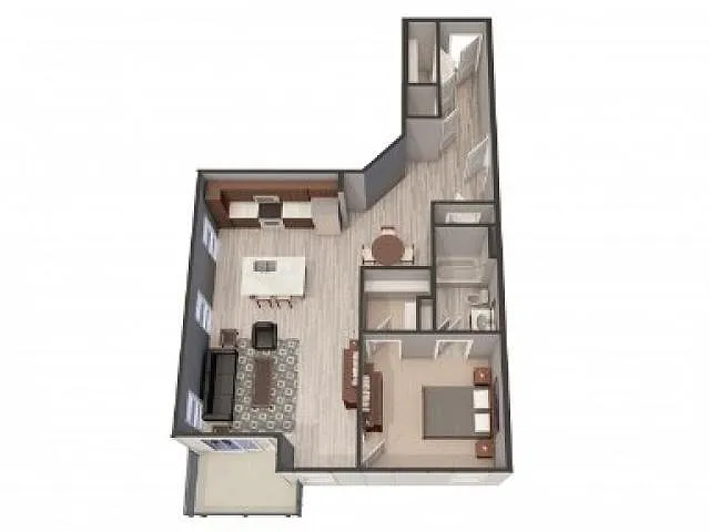 Floor plan 1E (With Garage)
