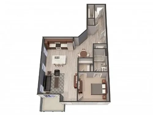 Floor plan 1E (With Garage)