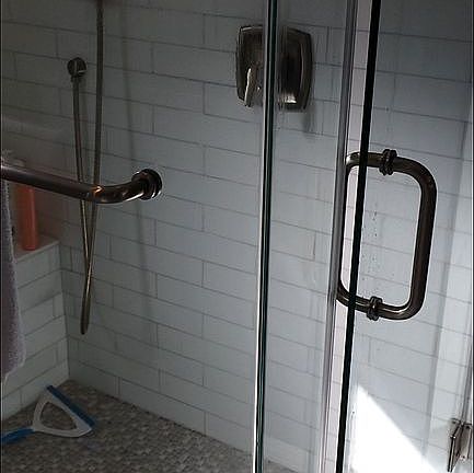 New Large bench seat Shower