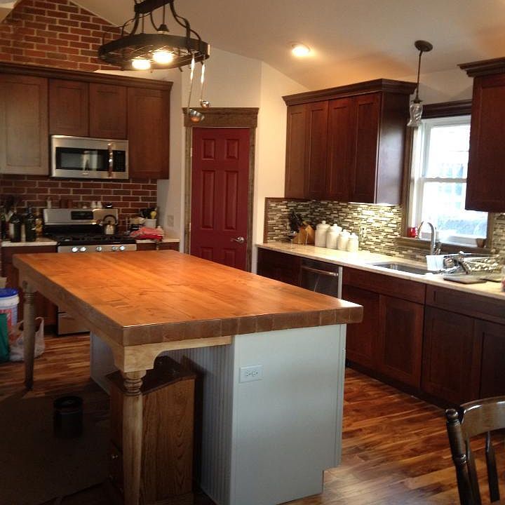 Kitchen with custom island