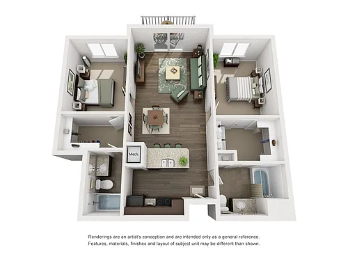 Floor plan 2 Bedroom