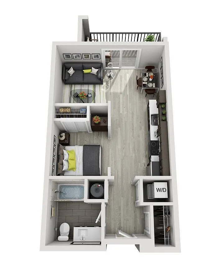 Floor plan A2 (Studio)