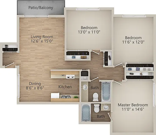 Floor plan 3 BED