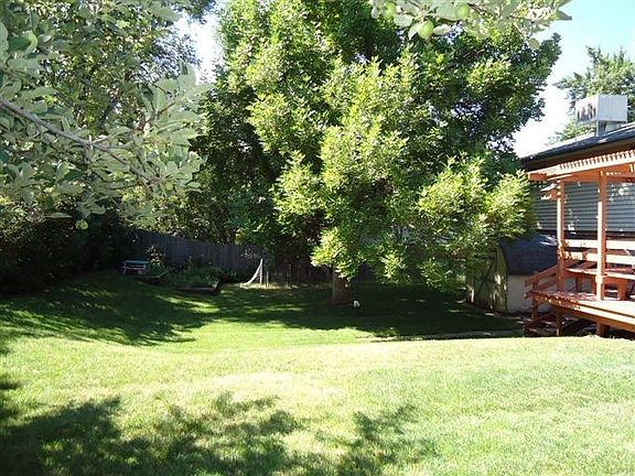 Huge private back yard with mature trees