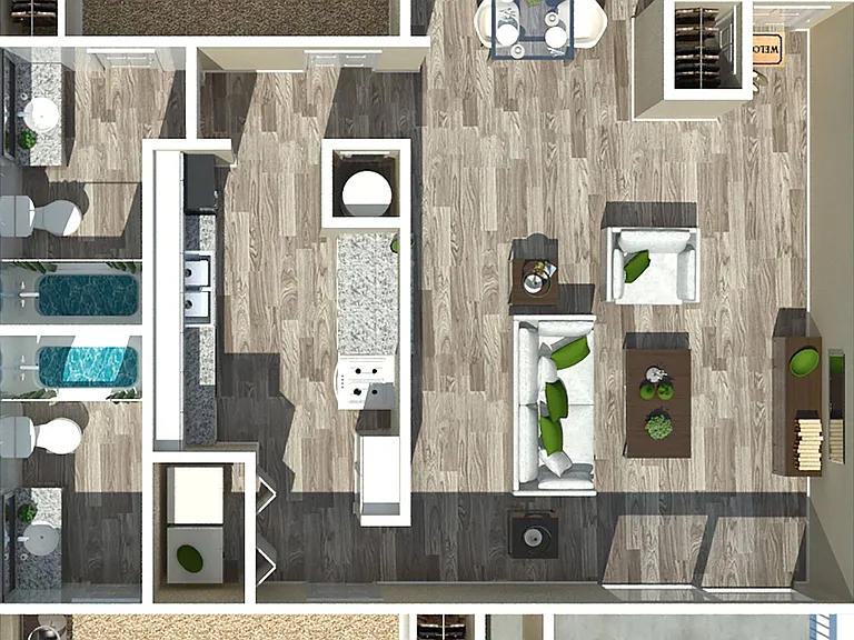 2 Bedroom 1049 2 Bedroom 1049