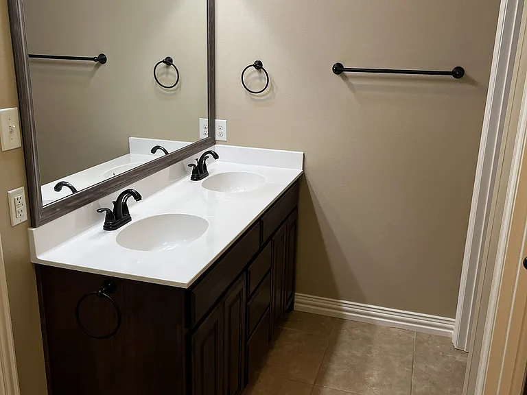 master bath, separate door to commode