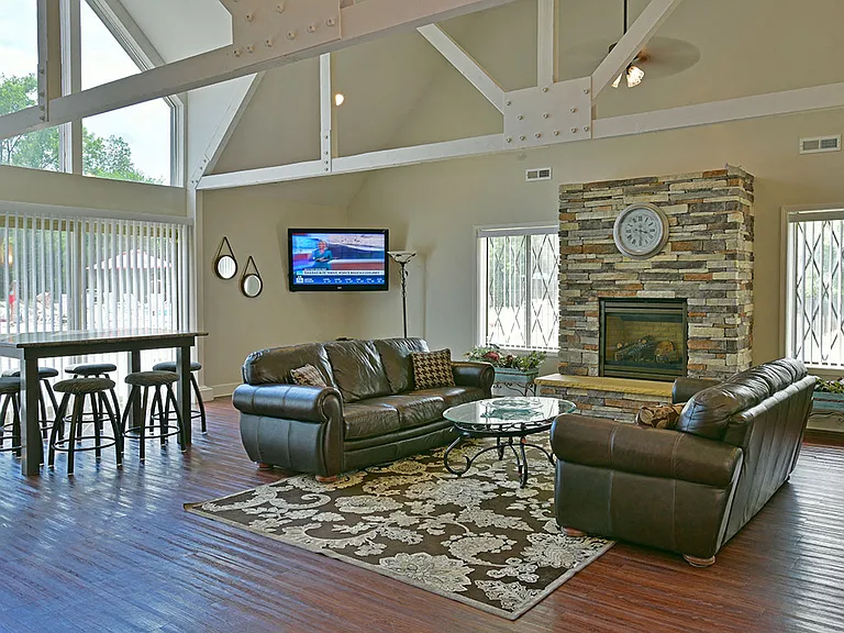 Interior of the Clubhouse at Charter Oak Apartments, Davison, Michigan
