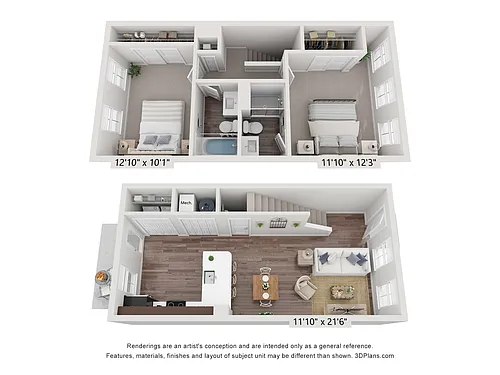 Floor plan Bentley II Town - EXC