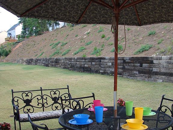 Entertainment space in back yard