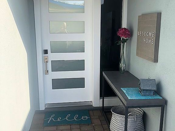 Front door off courtyard