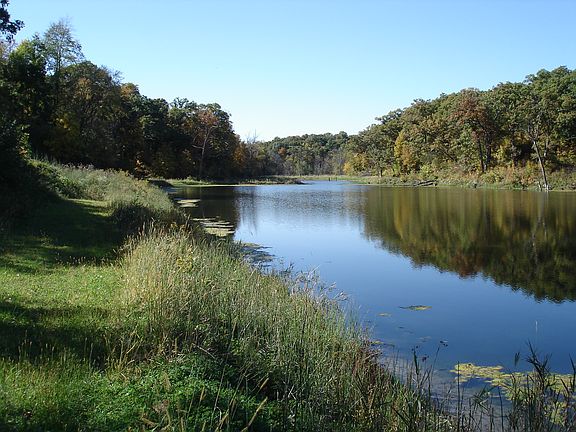 Well stocked fishing lake.