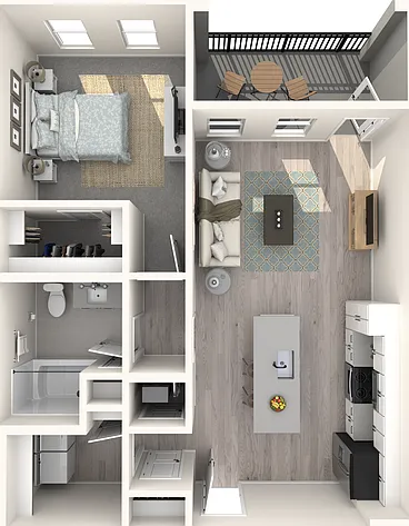 A1 floor plan The Crossing at Palm Aire