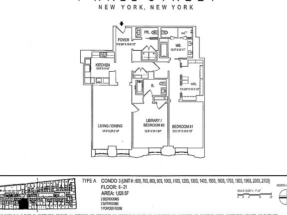 2nd image of 1 Wall St APT 903