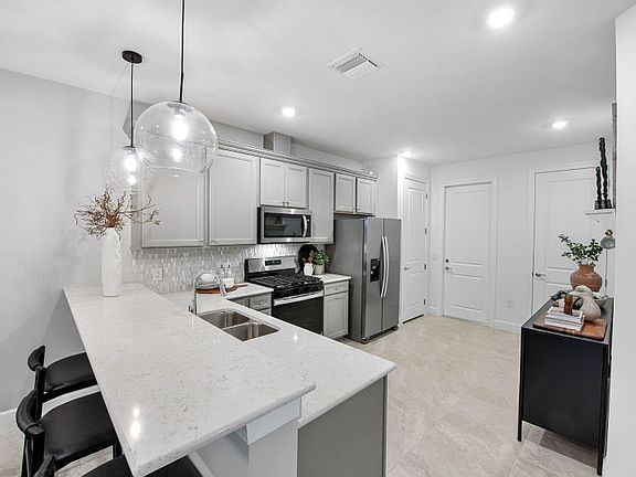 Kitchen with designer finishes