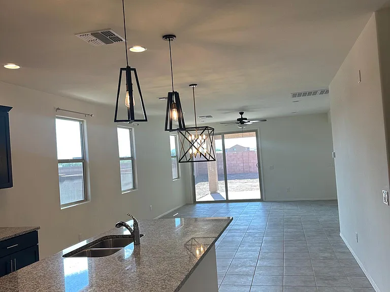 View of dining area and great room