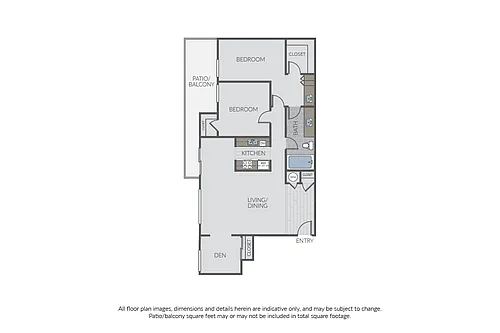 Floor plan The Monterey + Den