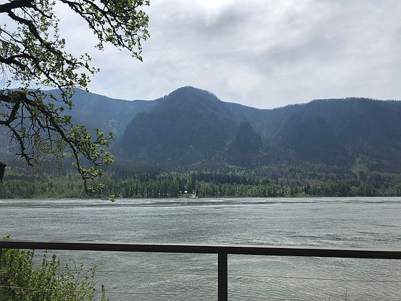 The view upriver