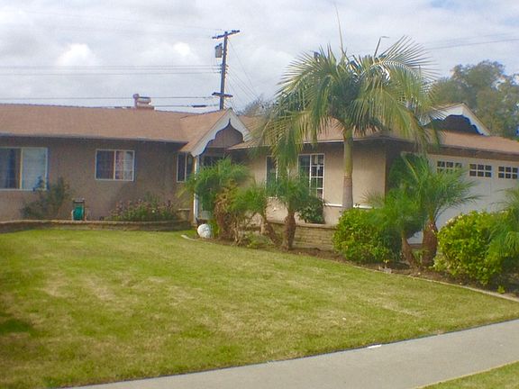 Large landscaped frontyard