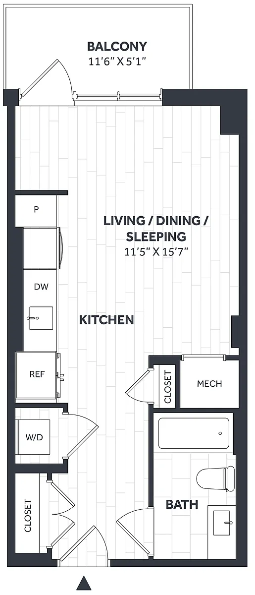 Floor plan Studio - Stratos - EE01