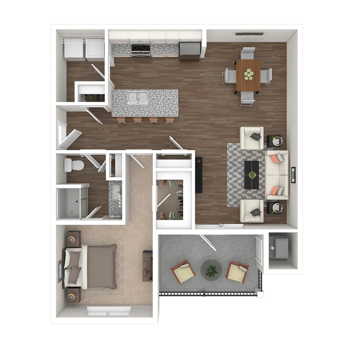 Floor plan Commodore - Balcony