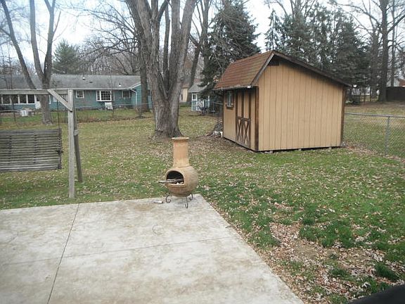 Fenced in backyard 