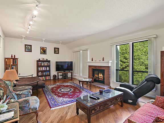 Lovely formal living room with fireplace