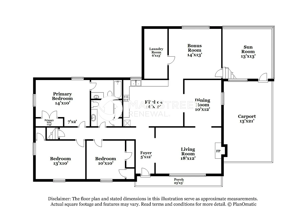 Floor Plan - 332 Foxcroft Dr