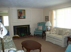 Fireplace in living room