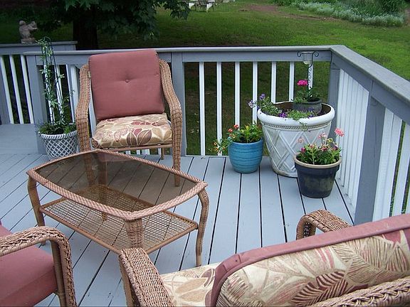 Sliding door to huge deck