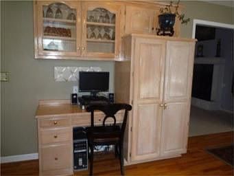 Kitchen View 3: Pantry/Desk/China Display