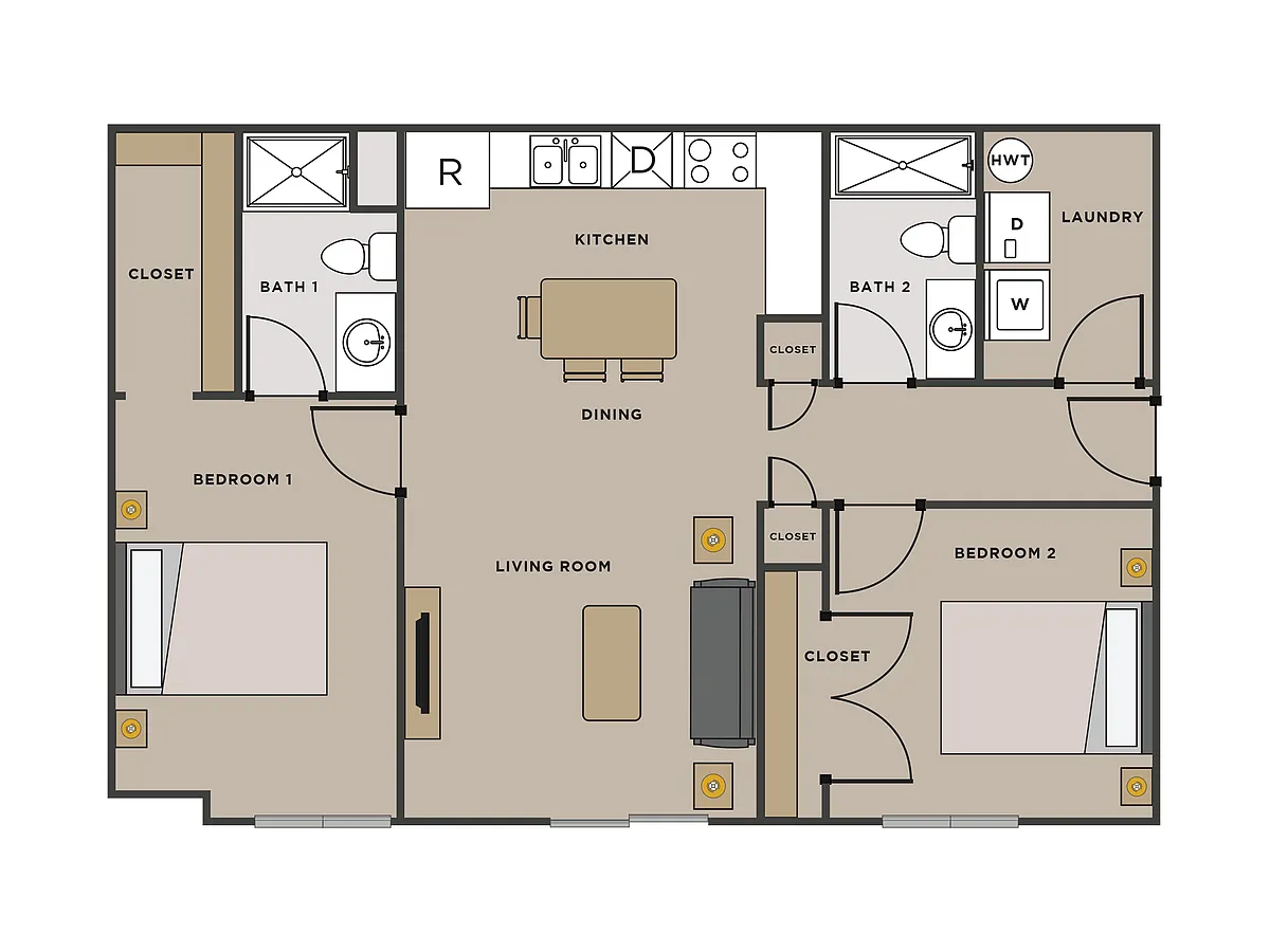 Floor plan 2 bedroom