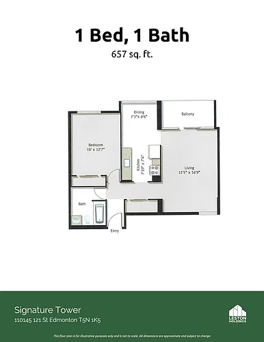 Floor plan 1 Bedroom