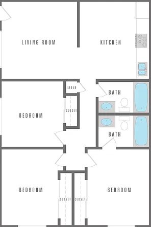 3 Bedroom 2 Bath 3 Bedroom 2 Bath