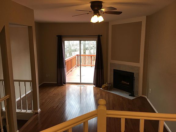 Living room with fireplace