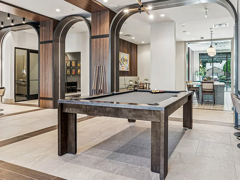Resident Lounge with Billiards Table