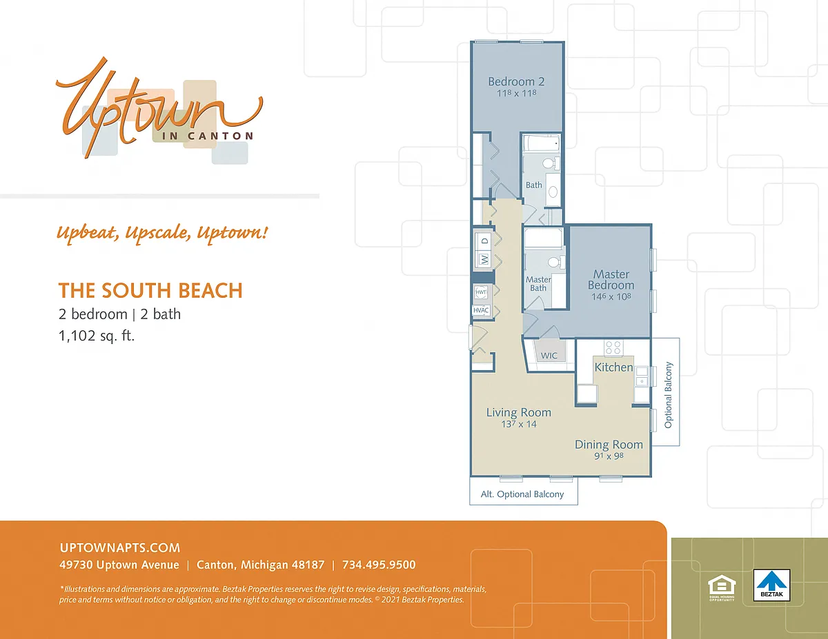 Floor plan The South Beach