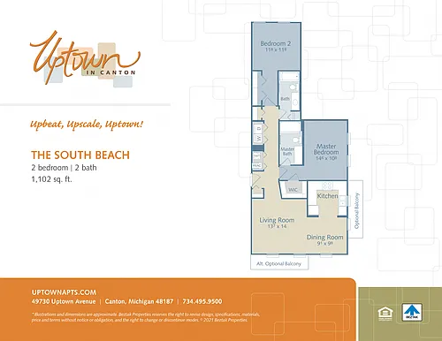 Floor plan The South Beach