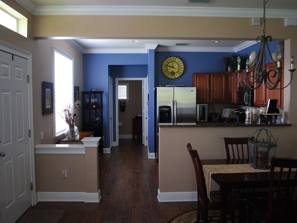 Dining room and kitchen