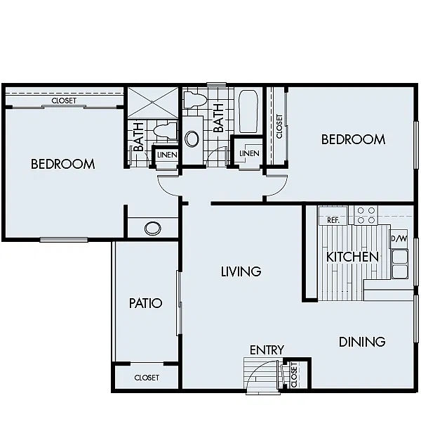 Floor plan 2x2AcT1-2x2