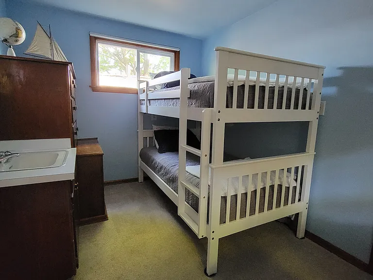 Bedroom bunk room #4 can be made available with the rental