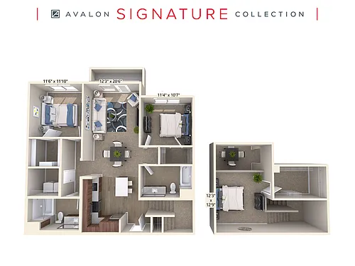 Floor plan B14L-Wal
