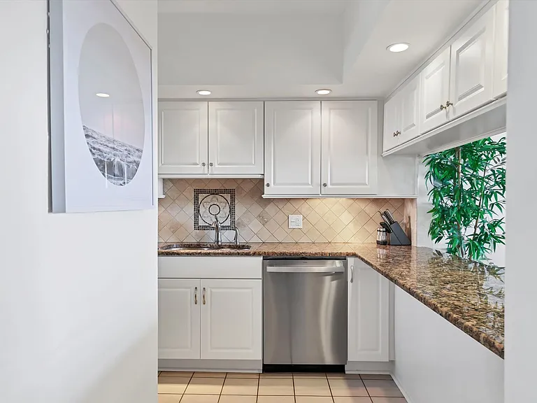 View into kitchen
