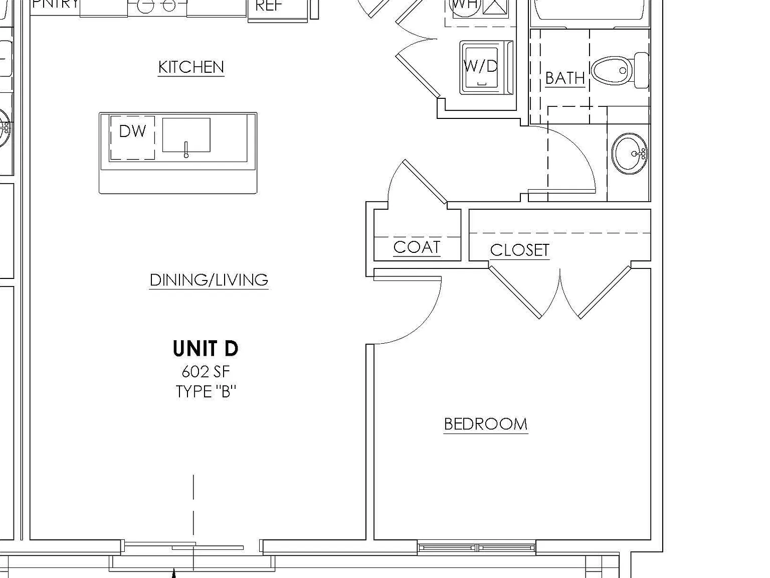 1 bed, 602 sqft, $1,100 — Photo 3