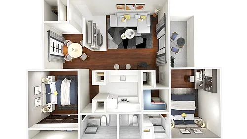 Floor plan 2 Bedroom 2 Bathroom