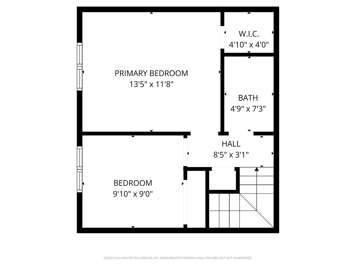 Floor plan 2 Bed 1 Bath