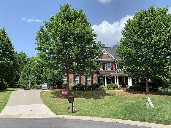 Front of house in summer